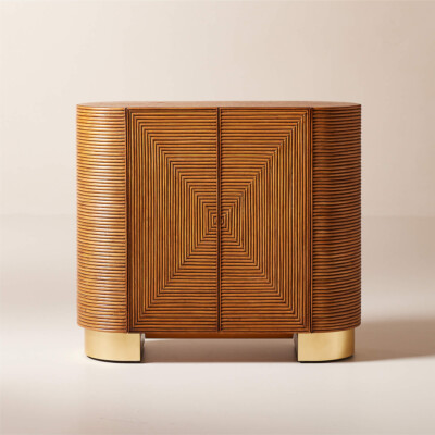 Avalon Rattan Bar Cabinet