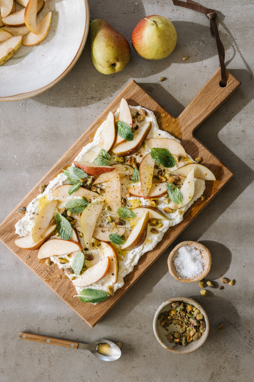 Pear and ricotta board