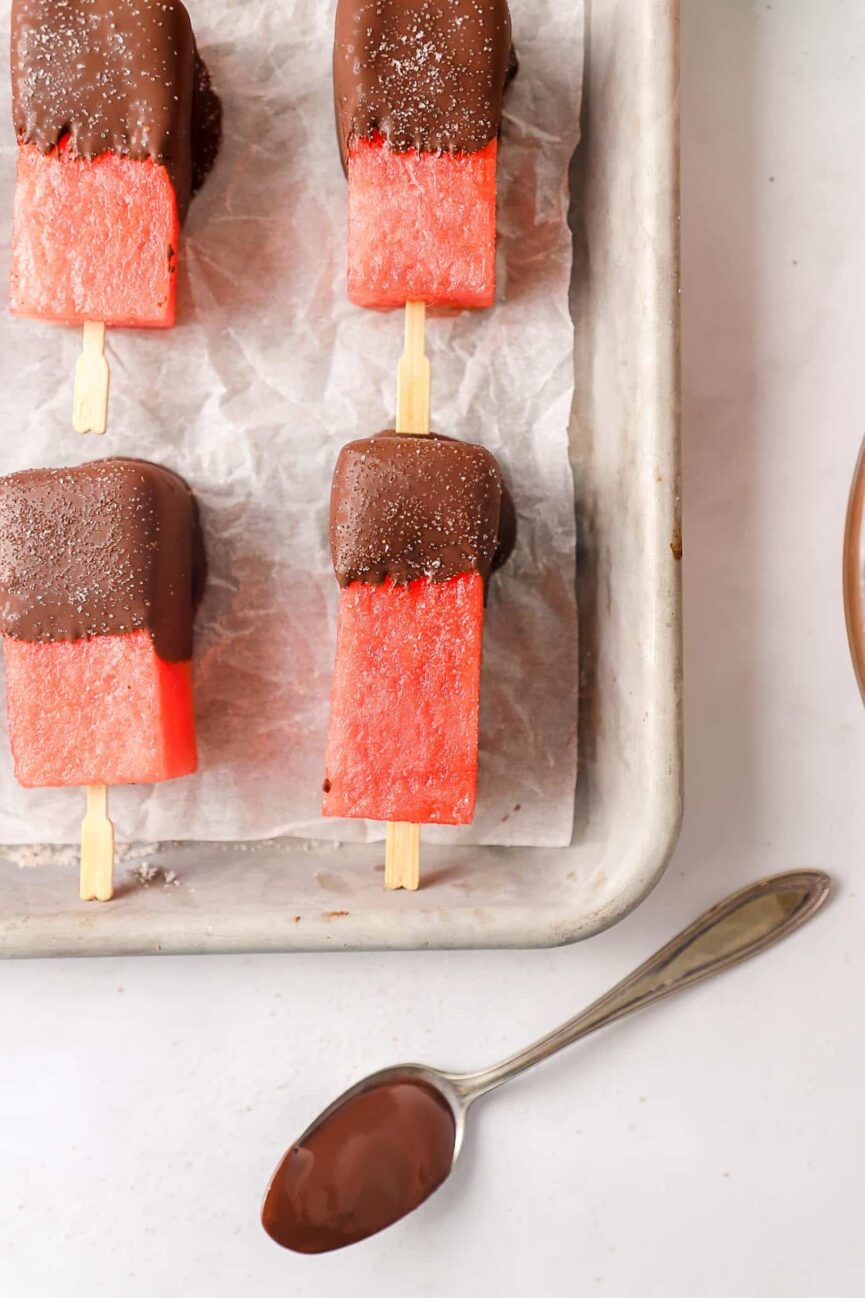 chocolate dipped watermelon_watermelon recipes