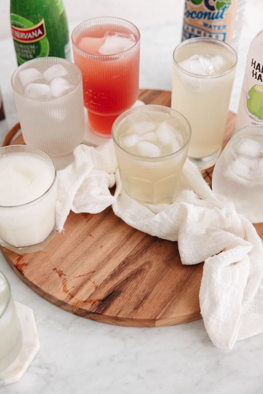 Coconut water options.