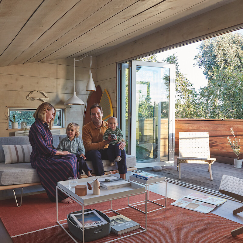 surf shack living room