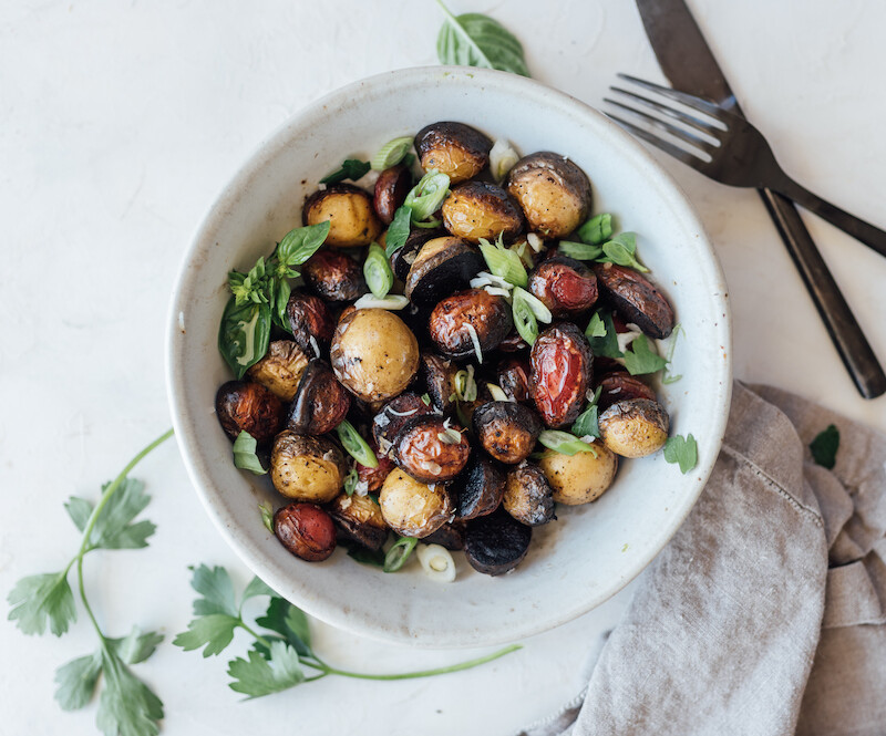 salt and vinegar crispy potatoes-best roast potatoes recipe