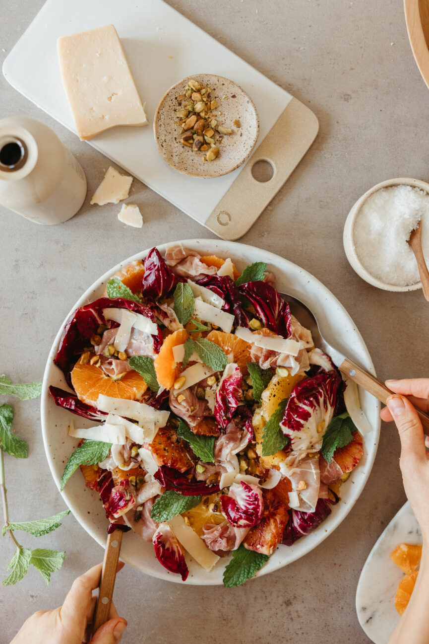 Radicchio Citrus Prosciutto Salad