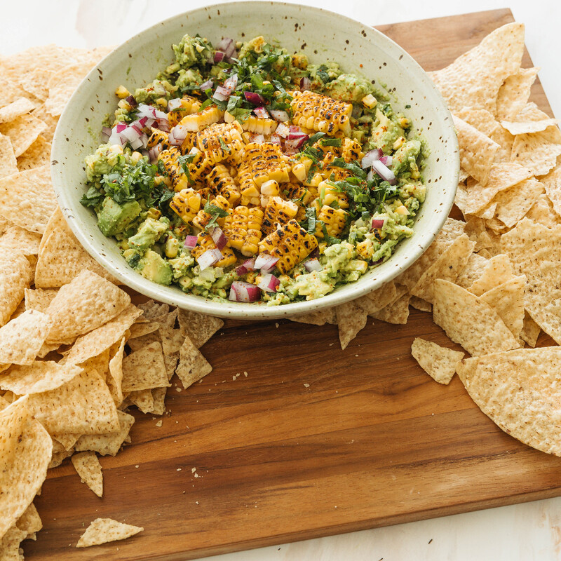 Street corn guacamole.