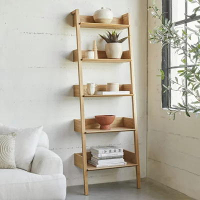 Fantol Warm Oak Narrow Bookcase